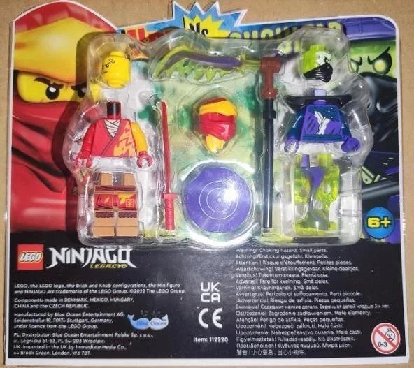 Ninjago LEGO Blister Pack 112220 Kai vs. Ghoultar Minifigure blister Collectable