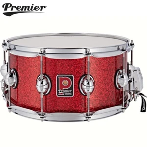 Premier Genista Classic 14" x 7" Birch Red Sparkle Snare Drum PGB1407SRSX - Picture 1 of 6