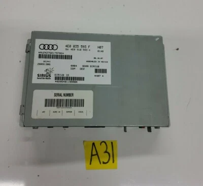 AUDI A5 B8 2008-2009 - MÓDULO DE RADIO SATELITAL SIRIUS 4E0035593 OEM Foto 1 de 4