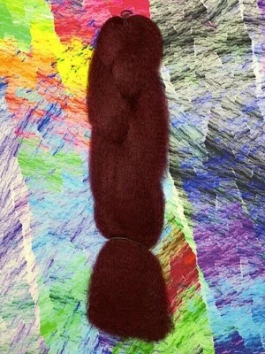 Jazzy Kanekalon Jumbo Braid Burgundy Braiding Hair Dreads