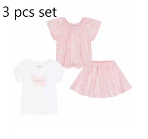 NEW Calvin Klein Kids' 3-piece Short Set, Pink - Picture 1 of 4
