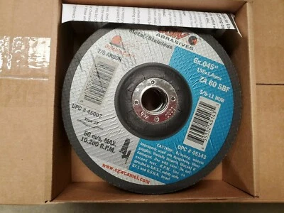 Abrasivos CGW 45007 6 x 0,045 x 7/8 ZA60 SBF T-27, cantidad 25 Foto 1 de 2