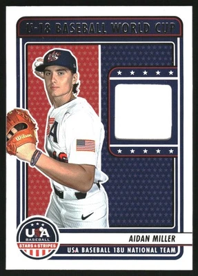 2023 USA BB Stars/Stripes U18 World Cup USA Materials #1 Aidan Miller - Image 1 of 2