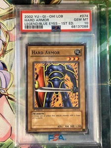 Yu-Gi-Oh Legend Blue Eyes 1st Edition Hard Armor LOB-074 PSA 10 GEM MINT - Picture 1 of 2