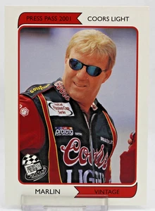 2001 Press Pass Vintage NASCAR  Insert Trading Card Vn 18/27 Sterling Marlin - Picture 1 of 2
