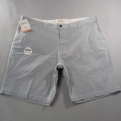 Pantalones Cortos Dockers Perfect Calce Clásico Elastizados Azul Blanco Rayas Para Hombre Talla 42 Nuevos con Etiquetas Foto 1 de 4