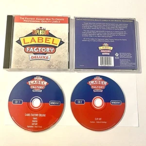 Art Explosion Label Factory Deluxe  *COMPLETE* PC CD-ROM - Borderbund - Afbeelding 1 van 1