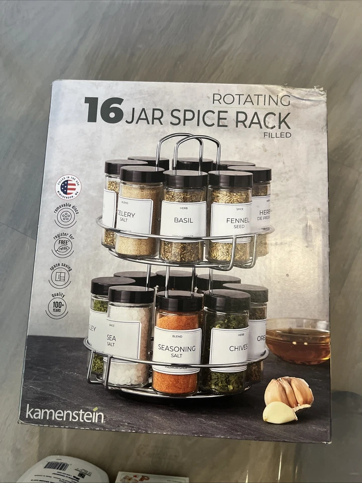 Kamenstein 16 Jar Rotating Spice Rack (NEW) - Image 1 of 1