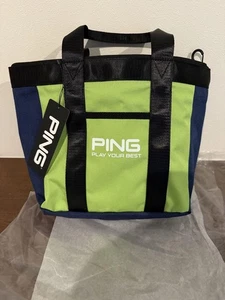 Ping Tote Bag Lime/Navy 38256-01 - Picture 1 of 3