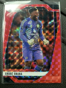 2024-25 Prizm Premier League Red Mosaic Prizm Andre Onana #141 Manchester United - Picture 1 of 2