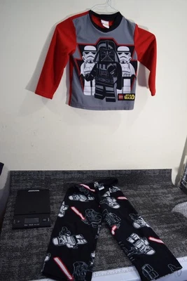Conjunto de pijama Star Wars Lego 2 peças lã manga longa calça top MENINOS 6 - Imagem 1 de 4