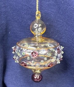 Marquis by Waterford Hand Blown Glass Christmas Ornament - Picture 1 of 4