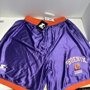 Vintage NBA Phoenix Suns Starter Basketball Shorts Mens XL Purple New Retro NWT - Picture 1 of 7