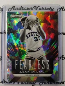 2024 Panini Prizm Draft Picks #13 Magic Johnson Fearless Silver Cracked Ice - Picture 1 of 2