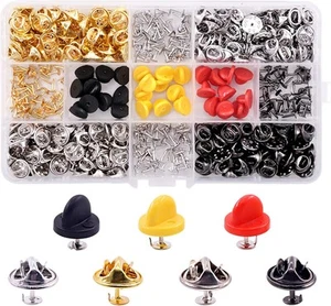 430 Pcs Butterfly Clutch Tie Tacks Pin Back with 8mm Blank Pins Metal... - Picture 1 of 7