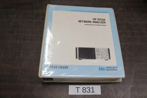 MANUAL HP 8753A NETWORK ANALYZER SYSTEM OPERATING + PROGRAMMING MANUAL # T831 - Picture 1 of 3
