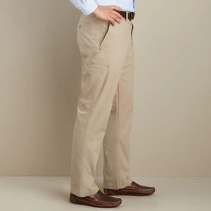 NWT Duluth Trading Mens Relaxed Fit Flex Ballroom Khakis 46x30 Straight Stretch - Picture 1 of 5