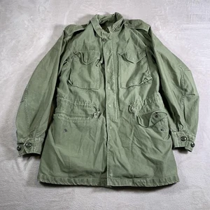 Vintage US Army M-65 Field Jacket Mens Small Olive Green Military Coat 70s 80s - Picture 1 of 16