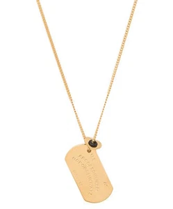 Marc Jacobs Halskette Ouija Brett Guckloch Herz Charm Gold Goldton schwarz Neu - Bild 1 von 13
