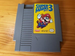 Vintage Super Mario 3 Nintendo NES 1990 Video Game Cartridge Original EUC - Picture 1 of 4