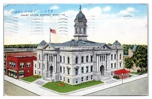 Postal de Court House en Pontiac Michigan - Imagen 1 de 2