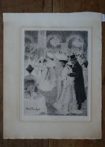 TRUCHET ABEL - Gravure originale - Signée - Picture 1 of 1