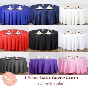 Round Tablecloth Table Cover Party Wedding Linen Colors Choose Size Color - Picture 1 of 16