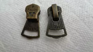 One Antik Messing #8 Talon Schwerlast Große Glocke Tab Schieberegler für Metall Reißverschlüsse - Bild 1 von 1