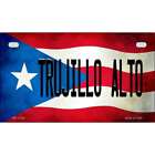 Trujillo Alto Puerto Rico State Flag Novelty Metal Motorcycle Plate MP-11385