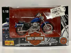 Maisto Harley Davidson 1997 XLH Sportster 1200 BLUE Motorcycle Diecast 1:18 - Picture 1 of 8