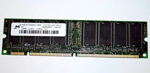 128 MB SD-RAM 168-pin PC-133U non-ECC 133 MHz CL2 'Micron MT8LSDT1664AG-13EB1' - Imagen 1 de 2