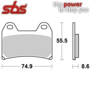 706HS FRONT BRAKE PADS DX-SX SBS DUCATI 996 Monster S4 R 2003 - Picture 1 of 2