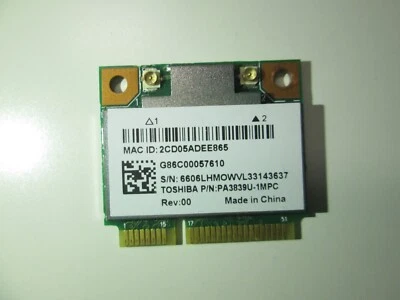 Tarjeta WiFi  Realtek Toshiba PA3839U-1MPC G86C00057 - Immagine 1 di 2