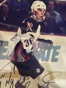 Buffalo Sabres Matthew Barnaby 36 Autographed Framed Hockey Game Photo NHL - Picture 1 of 5