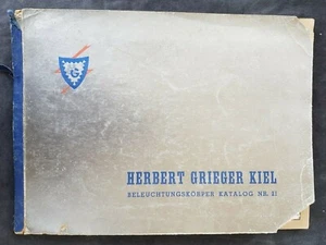 Herbert Grieger Waren Katalog Beleuchtung um 1930, farb. Abbild. - Bild 1 von 12
