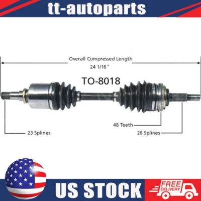 Junta de eje CV SurTrack se adapta a Toyota Celica Corolla Prizm conductor delantero izquierdo Foto 1 de 3