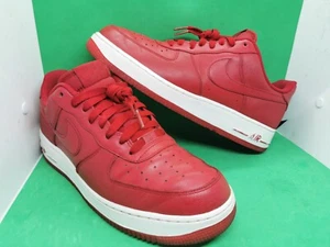 AF1 Red Nike Air Force 1 '07 Varsity Red Leather Sneakers 315122-606 Size 11.5 - Picture 1 of 24