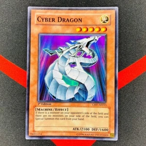 Yu-Gi-Oh! Cyber Dragon CRV-AE015 1st Edition Super Rare Asian English LP EX - Picture 1 of 14