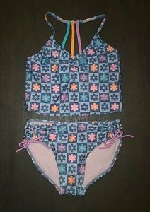 NWOT GIRLS ART CLASS RETRO LOOK TANKINI SWIMSUIT SIZE L 10-12 - Picture 1 of 2