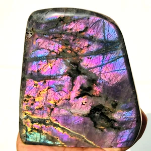 1503g Large Natural Purple Gorgeous Labradorite Quartz Crystal Display Specimen - Picture 1 of 14