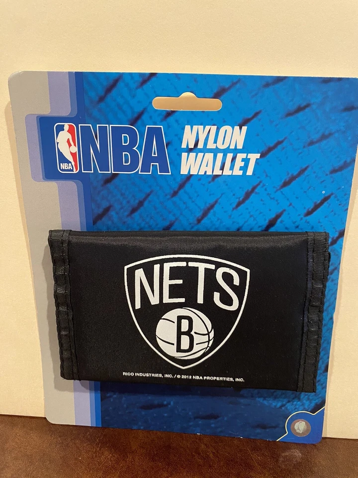 Brooklyn Nets NBA Basketball Nylon Trifold Wallet NWT NBA Brand - Image 1 of 1