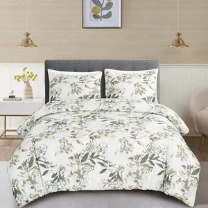 Chezmoi Collection Julia 3-Piece Floral Comforter Set, Queen - Multicolor Tau... - Picture 1 of 8