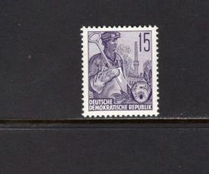 Germany DDR 1957-58 15pf STEEL WORKER SC 332 MNH - Imagen 1 de 1