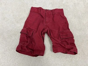 Levi’s  Shorts Boys 5 Red Cargo Chino Khaki Cotton Pockets Youth Kids - Picture 1 of 13