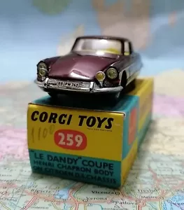 CITROEN DS 19 Henri Chapron - Scala 1/43 , Corgi toys 259 , Gt. Britain 1966 - Foto 1 di 13