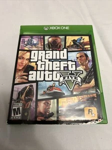 Grand Theft Auto Five 5 GTA5 Microsoft Xbox One W/ Map - Picture 1 of 9