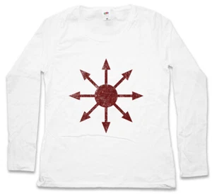 CHAOS VINTAGE SYMBOL II DAMEN LANGARM T-SHIRT Metal Cyber Hardcore Logo Punk - Picture 1 of 1