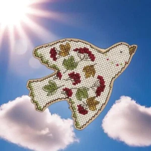 Hágalo usted mismo Árbol de Navidad Juguete Kit "Pájaro con viburnum" - Imagen 1 de 4