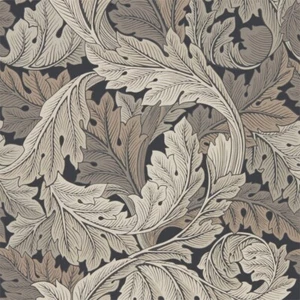 William Morris Acanthus brown grey 216442 Wallpaper non-Woven Paste the Wall - Picture 1 of 4