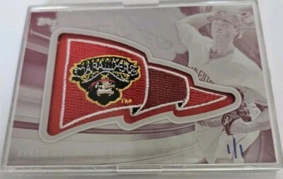 2015 Topps Pro Debut Tyler Glasnow Commemorative Patch Printing Plate 1/1 - Image 1 of 3